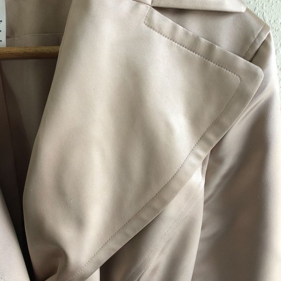 Anne Klein Pink Silk Trenchcoat Size 2X - Picture 3 of 7